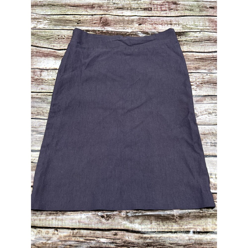 Gracie Women's Gray Straight Pencil Skirt Size Large Stretchy Pull On